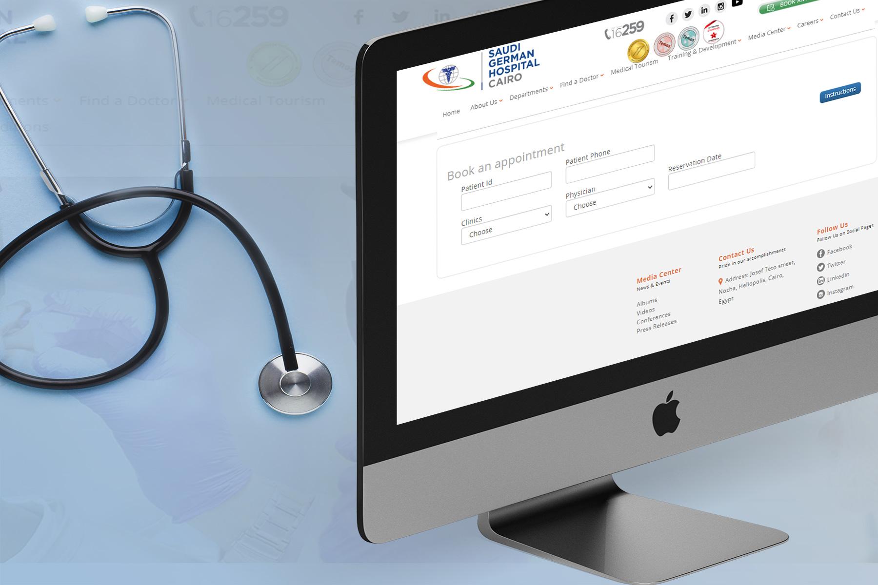 sgh cairo hospital website development 4